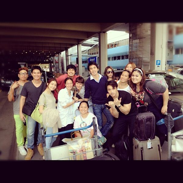 โป๊บ จากกองถ่าย คุณชายปวรรุจ ที่สวิส : 