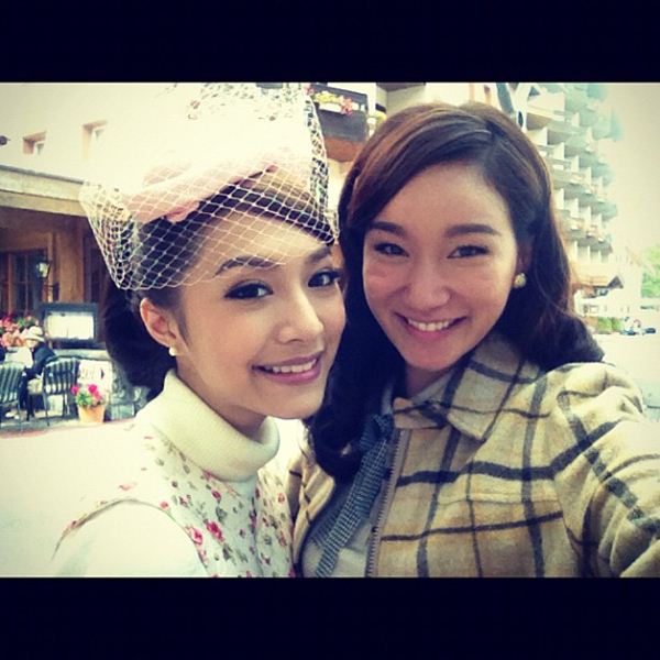 โป๊บ จากกองถ่าย คุณชายปวรรุจ ที่สวิส : 