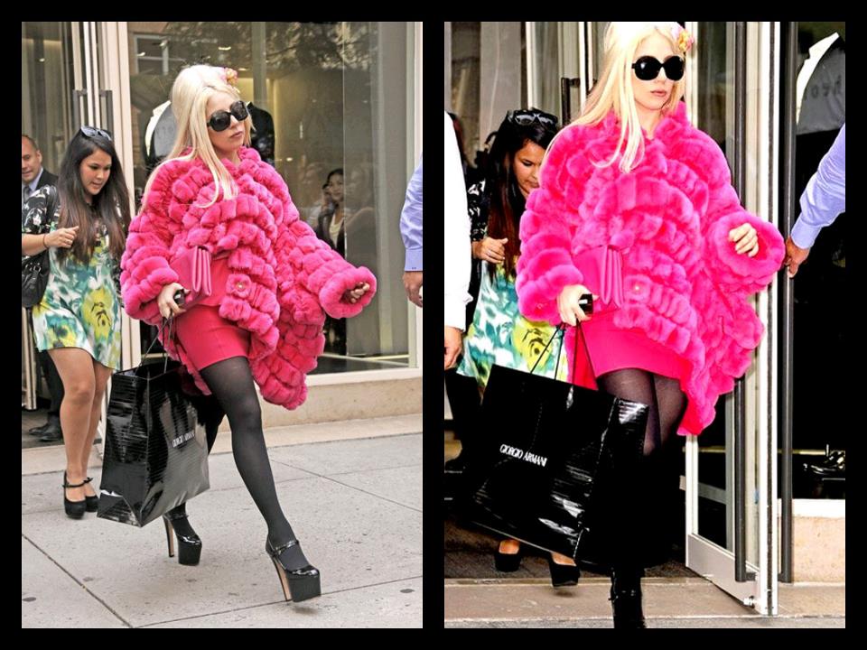 Gaga spotted shopping :