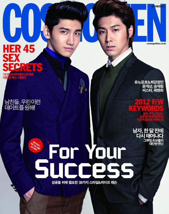 YunHo & ChangMin @ Cosmo Men Korea September 2012 :