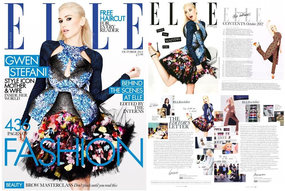 Gwen Stefani @ Elle UK October 2012 :