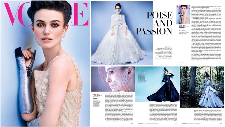 Keira Knightley @ Vogue US October 2012 : 